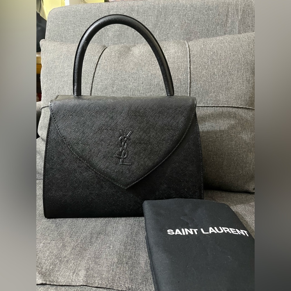 ‼️sold‼️YSL Black Leather Handbag